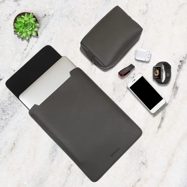 Enthopia_15_15_4_Inch_Slim_Laptop_Sleeve_For_15_Inch_Macbooks_Other_15_Inch_Slim_Laptops_Protective_Cover_With_Organiser_Pouch_For_Mouse_Charger_Hard_Disk_Pen_Drive_Etc_Vegan_Leather_Grey