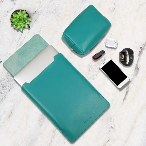 Enthopia_13_Inch_Laptop_Sleeve_For_13_13_3_Inch_Macbooks_Other_Slim_Laptops_Sleeve_With_Organiser_Pouch_For_Mouse_Charger_Hard_Disk_Pen_Drive_Etc_Vegan_Leather_Teal