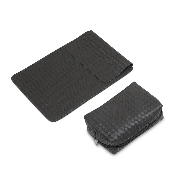 Enthopia_13_Inch_Laptop_Sleeve_For_13_13_3_Inch_Macbooks_Other_Slim_Laptops_Sleeve_With_Organiser_Pouch_For_Mouse_Charger_Hard_Disk_Pen_Drive_Etc_Vegan_Leather_Chequered_Grey
