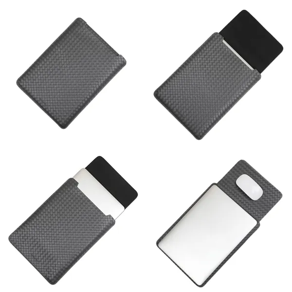 Enthopia_13_Inch_Laptop_Sleeve_For_13_13_3_Inch_Macbooks_Other_Slim_Laptops_Sleeve_With_Organiser_Pouch_For_Mouse_Charger_Hard_Disk_Pen_Drive_Etc_Vegan_Leather_Chequered_Grey