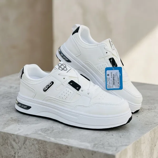 White_Thermoplastic_Rubber_Sole_Casual_Sneakers_For_Men