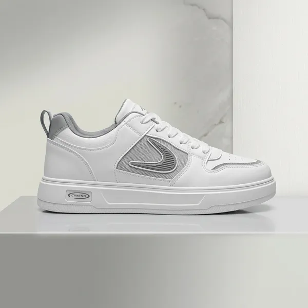 White_Rubber_Sole_Casual_Sneakers_For_Men