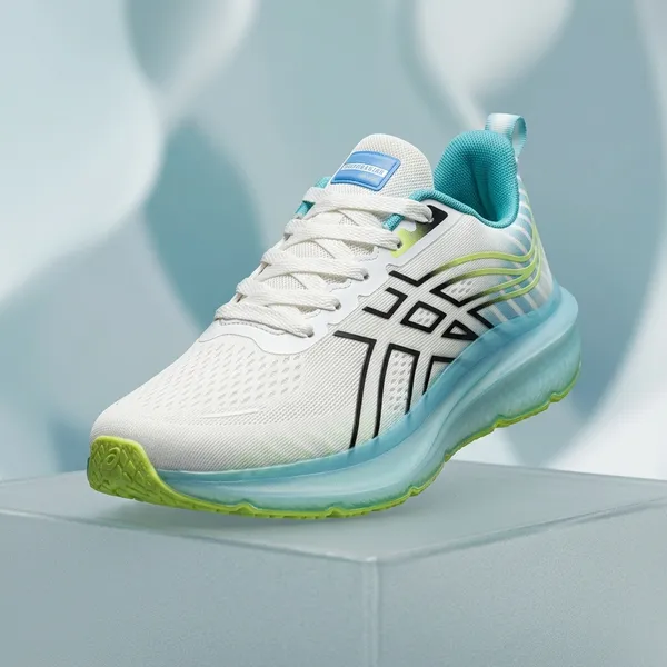 White_And_Blue_Phylon_Running_Shoes_For_Men