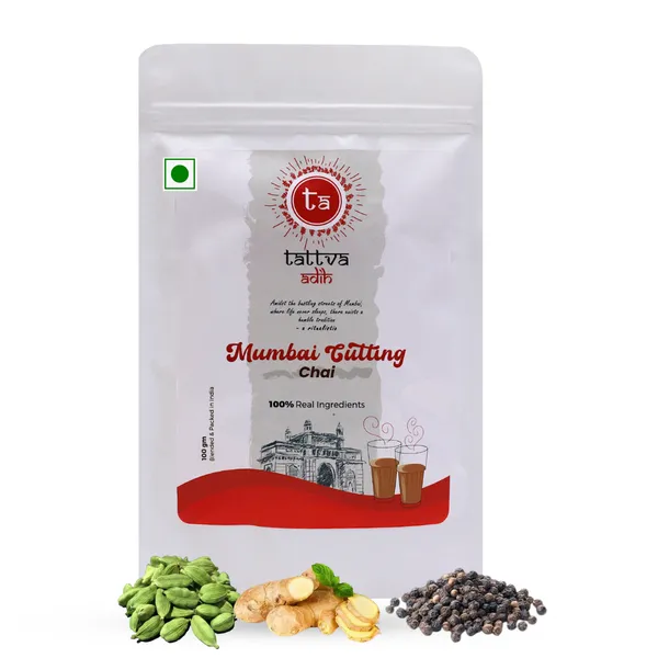 Tattva_Adih_Mumbai_Cutting_Chai,100G,_60+Cups,_Ctc_Blended_With_Elaichi,_Ginger,_Black_Paper_Premium_Blend_In_Pouch_Packaging