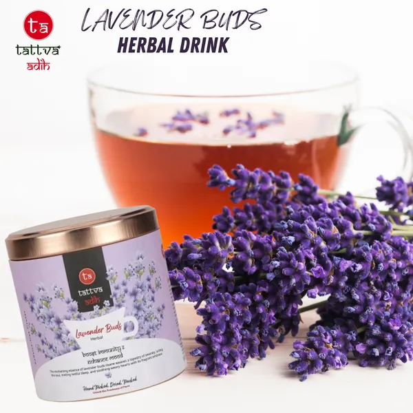 Tattva_Adih_Lavender_Buds_Herbal_Drink,_50Gm_Airtight_Container_30+_Cups,_Caffeine_Free,_High_Antioxidants_Calming_Drink,_Natural_Dried_Loose_Flowers_For_Stress_Relief_&_Better_Sleep,_Refreshing_Hot_Or_Iced