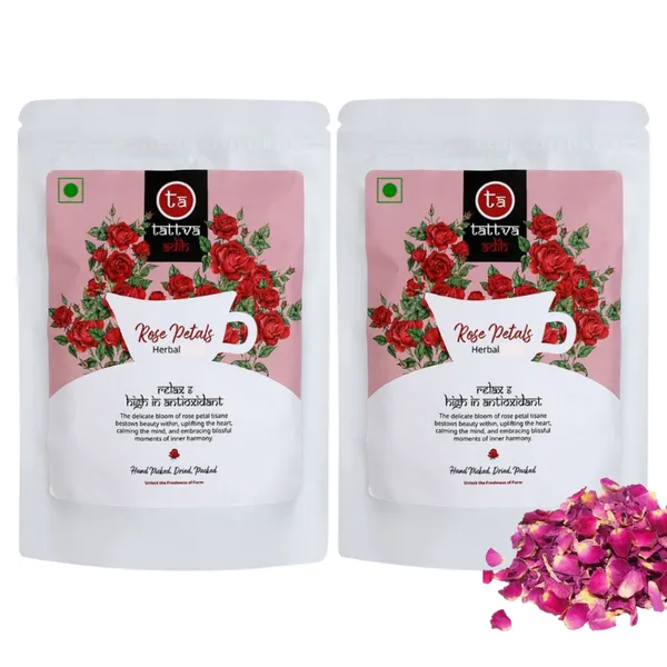 Tattva_Adih_Rose_Herbal_Drink_|_Natural_Dried_Petals_25G_Pouch_I_25_Cups_|_Tisane_I_Hot_Or_Iced_Drink|_Relieves_Stress,_Enhance_Hair_&_Skin_Beauty_Pack_Of_2