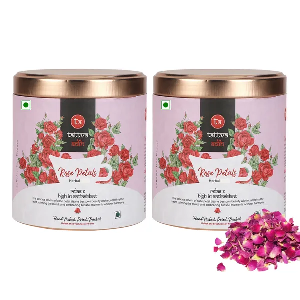 Tattva_Adih_Rose_Herbal_Drink_|_Natural_Dried_Petals_25G_Air_Tight_Container_I_25_Cups_|_Tisane_I_Hot_Or_Iced_Drink_|_Relieves_Stress,_Enhance_Hair_&_Skin_Beauty_Pack_Of_2
