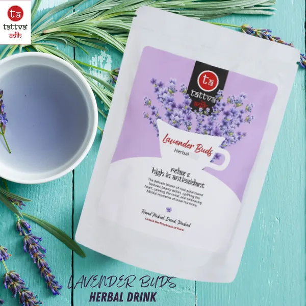 Tattva_Adih_Lavender_Buds_Herbal_Drink,_50Gm_Pouch_30+_Cups,_Caffeine_Free,_High_Antioxidants_Calming_Drink,_Natural_Dried_Loose_Flowers_For_Stress_Relief_&_Better_Sleep,_Refreshing_Hot_Or_Iced