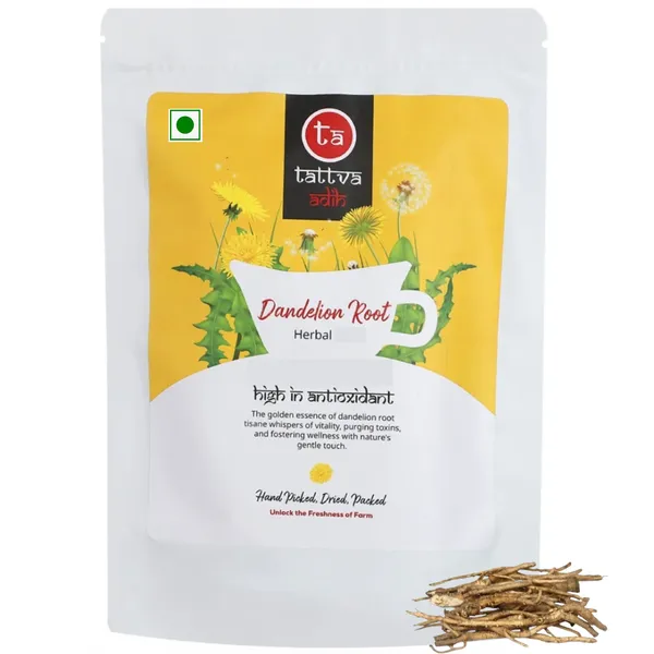 Tattva_Adih_Pure_Dandelion_Roots_Drink,_50_Grams_Pouch_25+_Cups,_Powerhouse_Of_Antioxidants,_Herbal_Tisane_-_Caffeine_Free,_Powdered_Roots,_Hot_Or_Iced_Drink