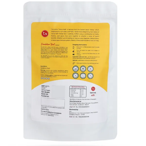 Tattva_Adih_Pure_Dandelion_Roots_Drink,_50_Grams_Pouch_25+_Cups,_Powerhouse_Of_Antioxidants,_Herbal_Tisane_-_Caffeine_Free,_Powdered_Roots,_Hot_Or_Iced_Drink