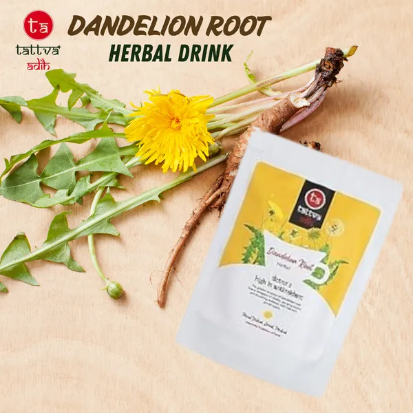 Tattva_Adih_Pure_Dandelion_Roots_Drink,_50_Grams_Pouch_25+_Cups,_Powerhouse_Of_Antioxidants,_Herbal_Tisane_-_Caffeine_Free,_Powdered_Roots,_Hot_Or_Iced_Drink