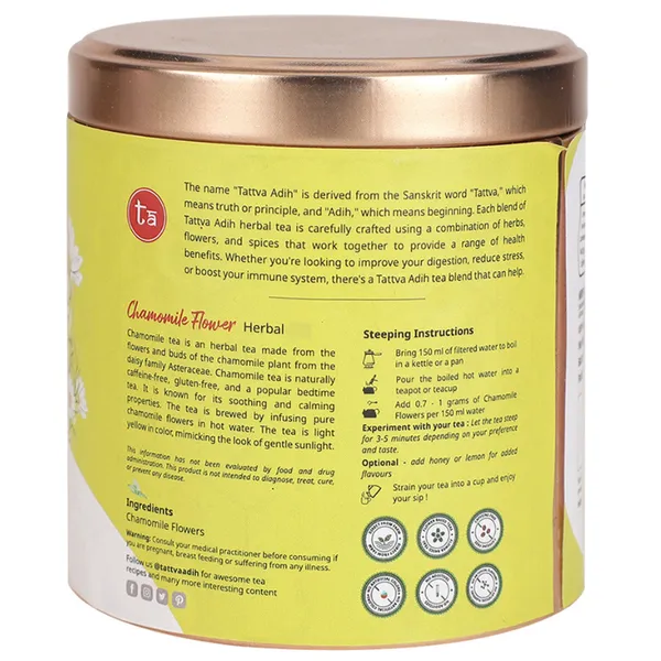 Tattva_Adih_Chamomile_Loose_Flower_Drink,_50_Gm_Airtight_Container_30+_Cups,_Promotes_Good_Sleep_&_Stress_Relief,_Soothing_For_Relaxation,_Caffeine_Free,_Natural_Dried_Flowers_Based_Herbal_Drink