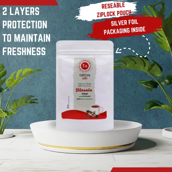 Tattva_Adih_Masala_Chai,_100G,_60+Cups,Ctc_Blended_With_Cardomon,_Dry_Ginger,_Cloves,_Black_Pepper,_Cinamon_&_Other_Species_Pouch_Packaging