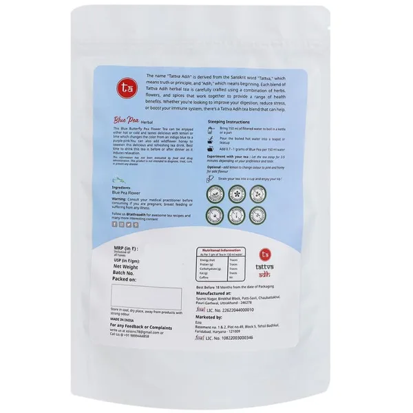Tattva_Adih_Blue_Pea_Flower_(Shankhpushpi)_Herbal_Drink,_25Gm_Pouch_25_Cups,_Best_For_Stress_Relief_&_Relaxation,_Antioxidant_Rich,_Caffeine_Free,_Dried_Butterfly_Pea_Flower_For_Mocktails,_Iced_And_Hot_Drink_Pack_0F_2