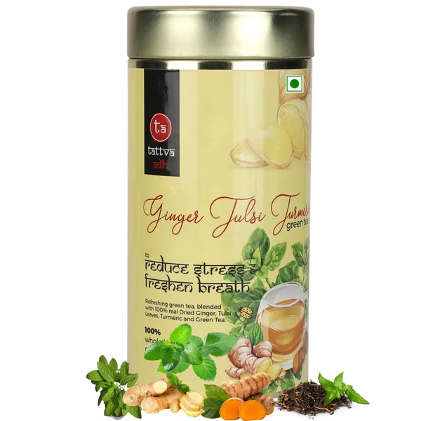 Tattva_Adih_Ginger_Tulsi_Turmeric_Green_Tea_100G_60+_Cups_|_For_Immunity_Boosting,_Digestion_And_Sore_Throat_|_100%_Whole_Leaf_Green_Tea_(100_Grams_(Air_Tight_Container))