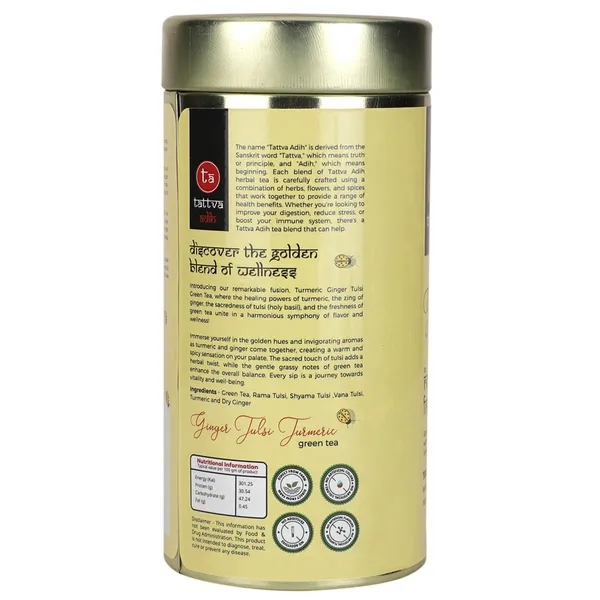 Tattva_Adih_Ginger_Tulsi_Turmeric_Green_Tea_100G_60+_Cups_|_For_Immunity_Boosting,_Digestion_And_Sore_Throat_|_100%_Whole_Leaf_Green_Tea_(100_Grams_(Air_Tight_Container))