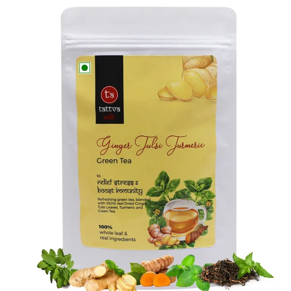 Tattva_Adih_Ginger_Tulsi_Turmeric_Green_Tea_100G_60+_Cups_|_For_Immunity_Boosting,_Digestion_And_Sore_Throat_|_100%_Whole_Leaf_Green_Tea_(100_Grams_(Ziplock_Pouch))