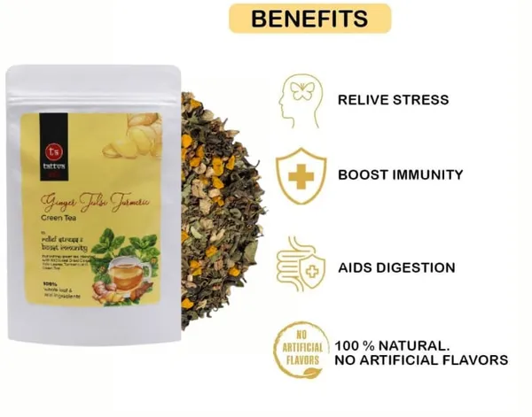 Tattva_Adih_Ginger_Tulsi_Turmeric_Green_Tea_100G_60+_Cups_|_For_Immunity_Boosting,_Digestion_And_Sore_Throat_|_100%_Whole_Leaf_Green_Tea_(100_Grams_(Ziplock_Pouch))