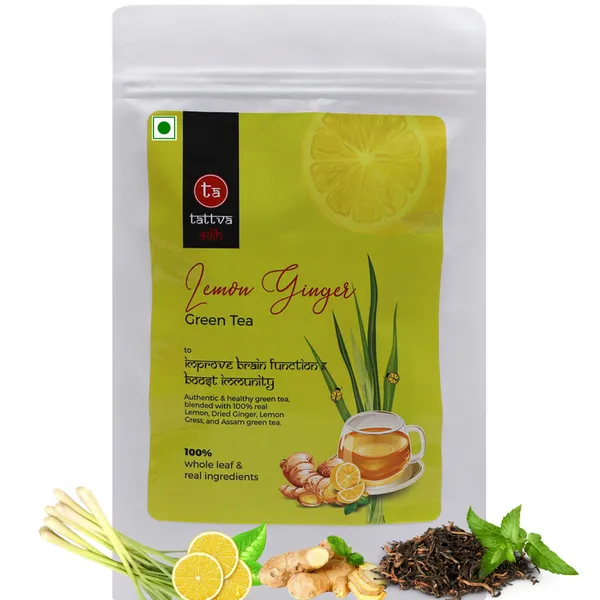Tattva_Adih_Lemon_Ginger_Green_Tea_100G_60+_Cups_|Infusion_Tea,_Warming,_Ginger_Spice_And_Zesty_Lemon_Flavour_(100_Grams_Ziplock_Pouch)