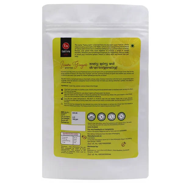 Tattva_Adih_Lemon_Ginger_Green_Tea_100G_60+_Cups_|Infusion_Tea,_Warming,_Ginger_Spice_And_Zesty_Lemon_Flavour_(100_Grams_Ziplock_Pouch)