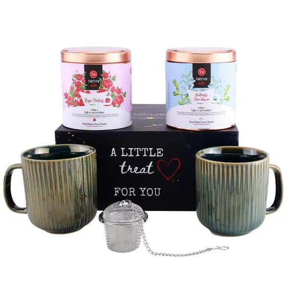 Tattva_Adih_Pack_Of_5_Herbal_Drink_Gift_Set_With_Butterfly_Pea_Flower_(25G),_Rose_Petals_(25G)_In_Airtight_Containers_And_Two_Ceramic_Cups_(Pack_Of_5,_Drink_Gift_Hamper)