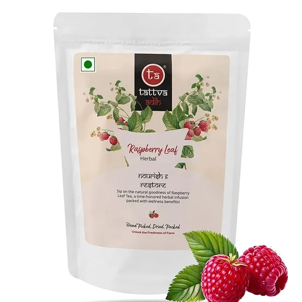 Tattva_Adih_Raspberry_Leaf_Drink,100_G_Ziplock_Pouch_,_60+_Cups_For_Pcos_Pregnancy_And_Fertility_Support_|_Natural_Herbal_Blend_For_Hormonal_Balance_Reproductive_Health_And_Women’S_Wellness_|_Caffeine_Free