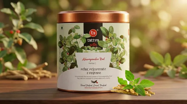 Tattva_Adih_Ashwagandha_Root_Drink_100G,_60+_Cups_Natural_Ayurvedic_Stress_Relief,_Energy_&_Immunity_Support_Ashwagandha_Herbal_Drink_In_Airtight_Tin_100G