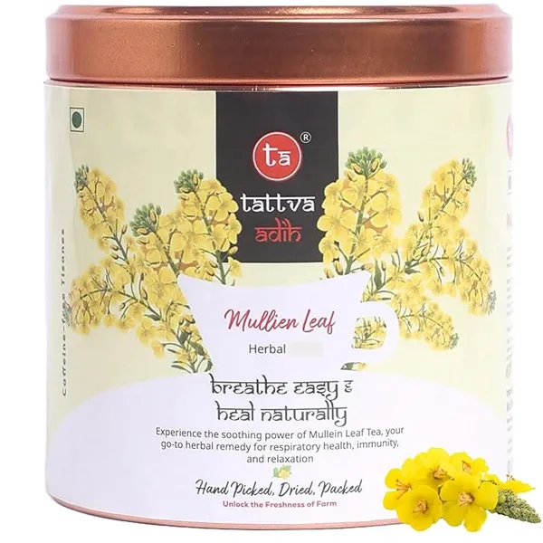 Tattva_Adih_Mullein_Leaf_Herbal_Infusion_�_50G_30+_Cups_|_Super_Antioxidant_|_Natural_Herbal_Drink_For_Lung_Detox,_Cough_Relief_&_Respiratory_Health_|_Caffeine-Free_|_Natural_Loose_Leaves_In_Airtght_Tin_(50_G,_Mullein_Leaf)