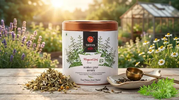 Tattva_Adih_Mugwort_Leaf_Herbal_Infusion_50G_30+_Cups_|_Supports_Energy,_Digestion,_Brain_Health_&_Hair_Wellness_|_Caffeine-Free_|_Soothing_Herbal_Leaves_In_Airtight_Tin_(50_G,_Mugwort_Leaf_Drink)