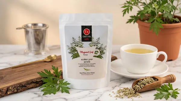 Tattva_Adih_Mugwort_Leaf_Natural_Herbal_Infusion_100G_60+_Cups_|_Supports_Energy,_Digestion,_Brain_Health_&_Hair_Wellness_|_Caffeine-Free,_Soothing_Herbal_Leaves_(100G_Ziplock_Pouch,_Mugwort_Leaf_Drink)