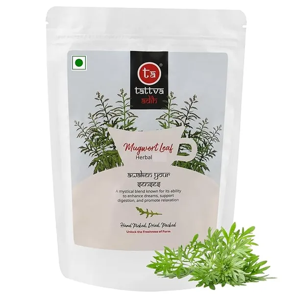 Tattva_Adih_Mugwort_Leaf_Natural_Herbal_Infusion_100G_60+_Cups_|_Supports_Energy,_Digestion,_Brain_Health_&_Hair_Wellness_|_Caffeine-Free,_Soothing_Herbal_Leaves_(100G_Ziplock_Pouch,_Mugwort_Leaf_Drink)