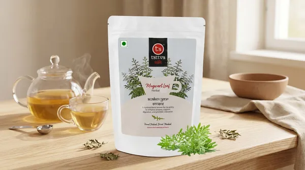Tattva_Adih_Mugwort_Leaf_Natural_Herbal_Infusion_100G_60+_Cups_|_Supports_Energy,_Digestion,_Brain_Health_&_Hair_Wellness_|_Caffeine-Free,_Soothing_Herbal_Leaves_(100G_Ziplock_Pouch,_Mugwort_Leaf_Drink)