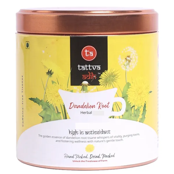 Tattva_Adih_Pure_Dandelion_Root_|_50_Gm_Tin,_25+_Cups|_Caffeine_Free_|_Liver_Cleanse_|_Digestion_Support_-_Gut_Health_|_Powerhouse_Of_Antioxidants_I_Single_Ingredient_|_Natural_Herbal_Infusion