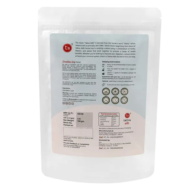 Tattva_Adih_Dandelion_Leaves_Herbal_Infusion_100G,_60+_Cups,_Powerhouse_Of_Antioxidants,_Herbal_Tisane,_Caffeine_Free,_Powdered_Roots,_Hot_Drink
