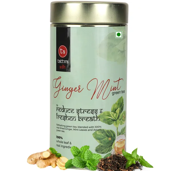 Tattva_Adih_Ginger_Mint_Green_Tea_100G_60+_Cups_|_Aids_Digestion_|_Refreshing_Whole_Green_Tea_&_Natural_Ginger_Mint_(100_Grams_(Airtight_Container))