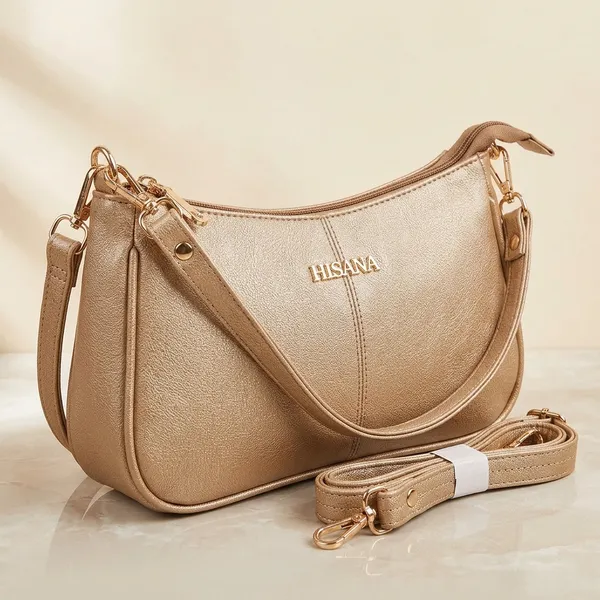 Beige_Textured_Vegan_Leather_Shoulder_Bag_For_Women