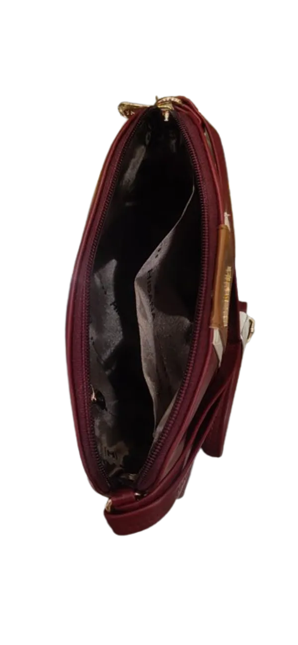 Maroon_Vegan_Leather_Striped_Detail_Crossbody_Bag_For_Women