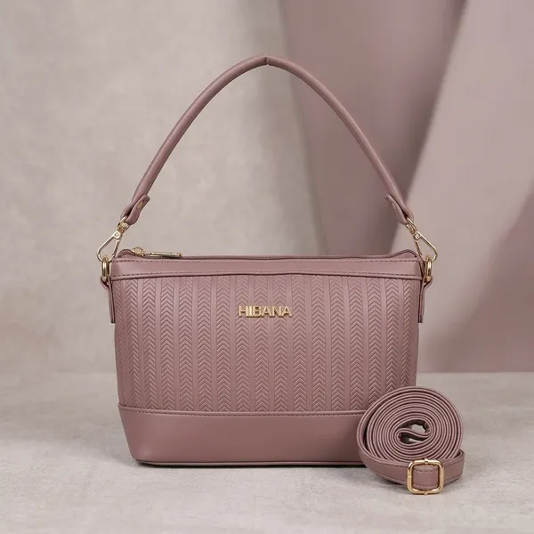 Mauve_Vegan_Leather_Chevron_Textured_Sling_Bag_For_Women