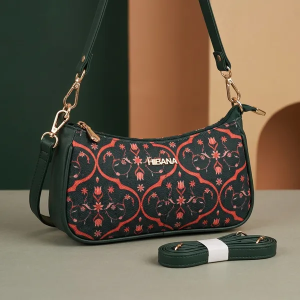 Black_Canvas_Floral_Print_Shoulder_Bag_For_Women