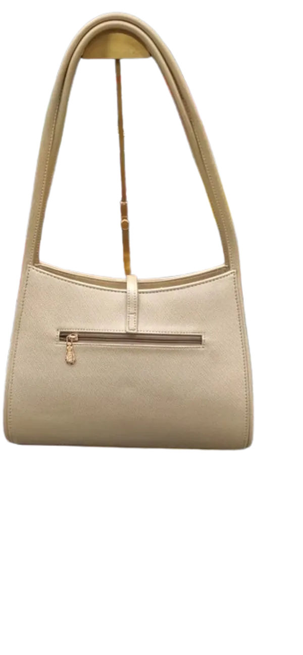 Gold_Vegan_Leather_Structured_Bag_For_Women