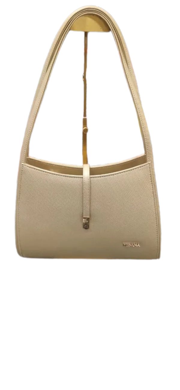 Gold_Vegan_Leather_Structured_Bag_For_Women