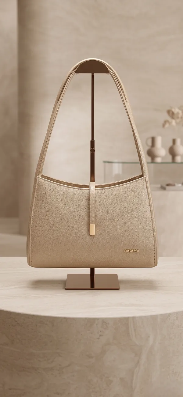 Gold_Vegan_Leather_Structured_Bag_For_Women