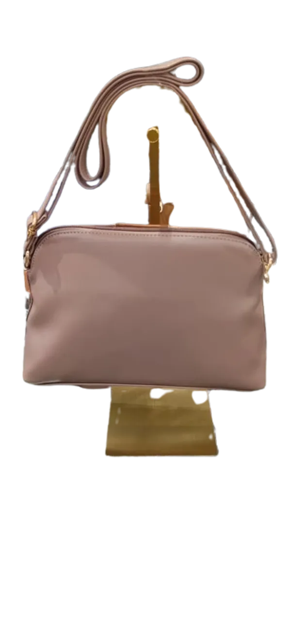 Pink_Vegan_Leather_Striped_Dome_Crossbody_Bag_For_Women