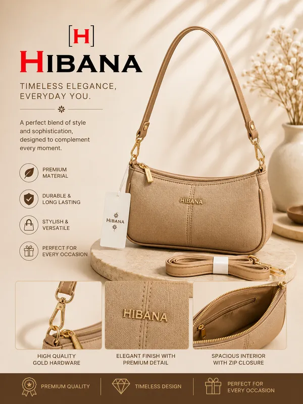 Beige_Textured_Vegan_Leather_Shoulder_Bag_For_Women