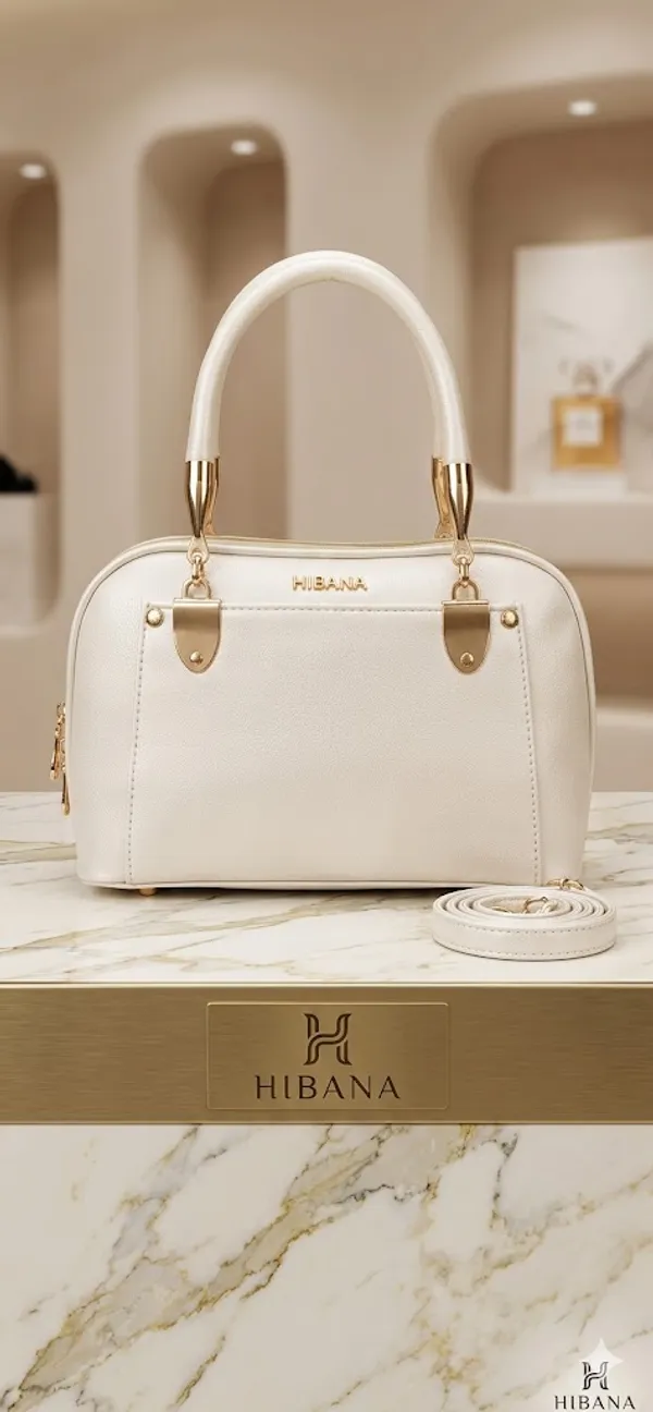 Champagne_Vegan_Leather_Structured_Bag_For_Women