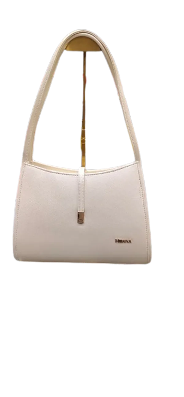 White_Vegan_Leather_Structured_Bag_For_Women