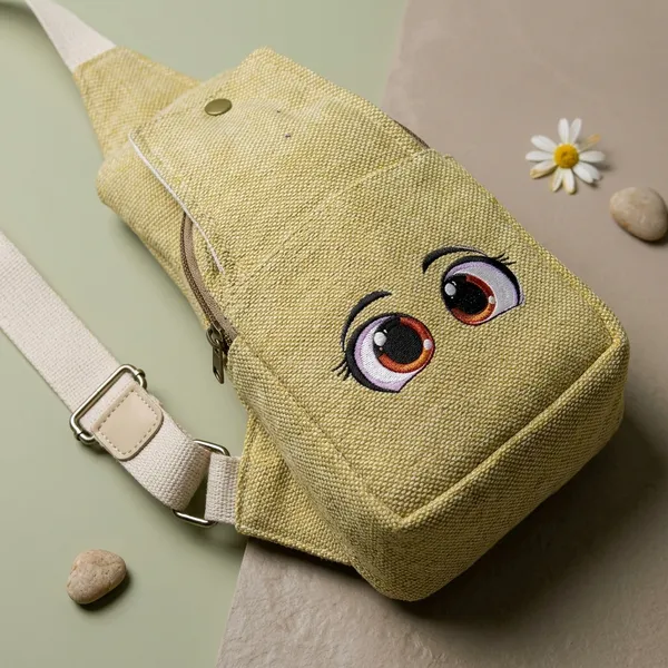 Yellow_Cotton_Crossbody_Bag_For_Men_&_Women