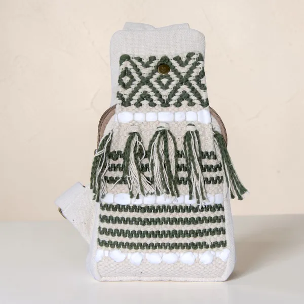 White_Handloom_Cotton_Crossbody_Bag_For_Men_&_Women