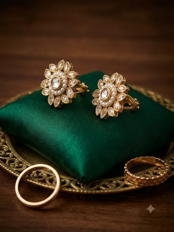 The_Reva_White_Sunflower_Studs