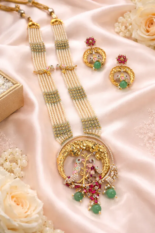 Panchlada_Mor_Chandala_Green_Pearl_Set